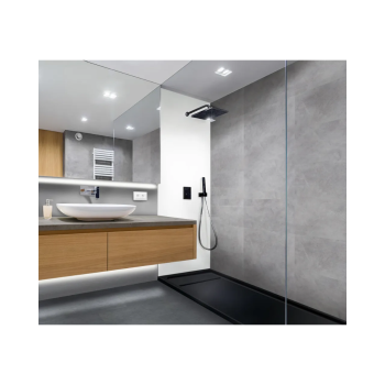 Aqua Step, Aqua Click Tiles, Wasserdichte Wandpaneele und Bodenpaneele fuer Badezimmer, Nottingham, grau, 12 Paneele, 8712093507107, 3.png